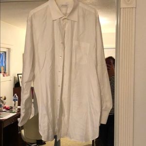 John W Nordstrom men’s dress shirt white 18.5 X 35